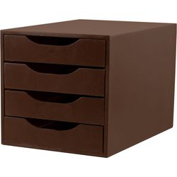 Gaveteiro De Mesa Easy Box 4 Gavetas Madeira - Tab... - Lojas Angelo