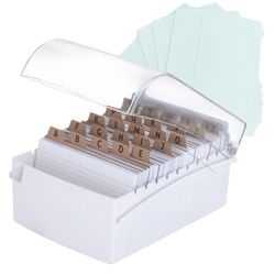 Fichário de Mesa 6x9 com Tampa Mais Kit de Divisór... - Lojas Angelo