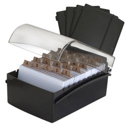 Fichário de Mesa 6x9 com Tampa Mais Kit de Divisór... - Lojas Angelo
