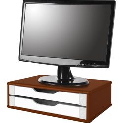 Suporte para Monitor Gaveteiro de Mesa 2 Gavetas M... - Lojas Angelo