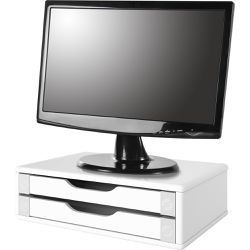 Suporte para Monitor Gaveteiro de Mesa 2 Gavetas M... - Lojas Angelo