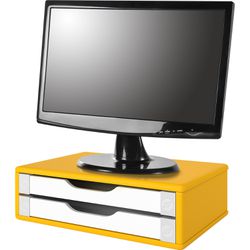 Suporte para Monitor Gaveteiro de Mesa 2 Gavetas M... - Lojas Angelo