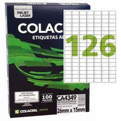 Etiqueta Inkje Laser A4 Branca 26,0 X 15,0 mm 100 ... - Lojas Angelo