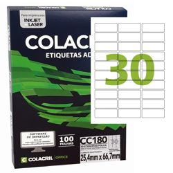 Etiqueta Inkjet Laser A4 Branca 25,4 X 66,7 mm 100... - Lojas Angelo