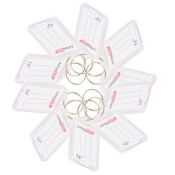 Kit 10 Chaveiro de Plástico Branco com Abertura e ... - Lojas Angelo