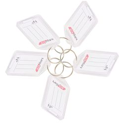 Kit 5 Chaveiro de Plástico Branco com Abertura e E... - Lojas Angelo