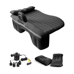 Colchão Cama Inflável para Carro 135x84cm + Bomba de Ar 12V + 2 Travesseiros