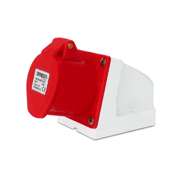 Tomada Sobrepor 3P+T 16A 6H Vermelho OMG-4006 - Loja Caravelas