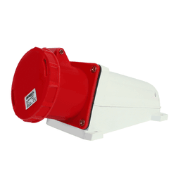 Tomada Sobrepor 3P+T 63A 6H Vermelho OMG-4506 - Loja Caravelas