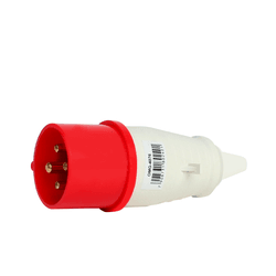 PLUG 3P+T 16A 6H Vermelho - OMG 4076 - Loja Caravelas