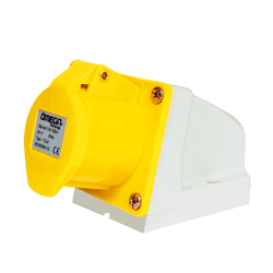 Tomada Sobrepor 2P+T 16A 4H Amarelo OMG-3004 - Loja Caravelas