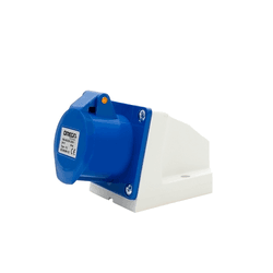 Tomada Sobrepor 2P+T 16A 6H Azul OMG-3006 - Loja Caravelas