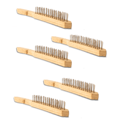 Kit 5 peças Escova Manual 3 Fileiras com Cerdas De... - Loja Caravelas