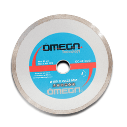Disco Diamantado Contínuo 180x 22,23mm | Ômega - Loja Caravelas