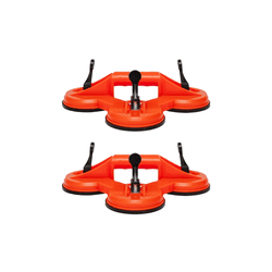 Kit 2 Ventosa Tripla Plástico 120kg Ômega - Loja Caravelas