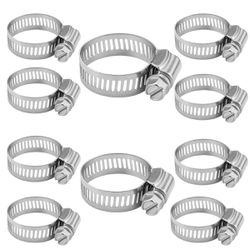 Kit 10 Abraçadeira Metal para Mangueira 1/2