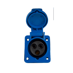 Tomada Embutir 2P+T 32A 6H 220/250V Azul OMG-3246 - Loja Caravelas