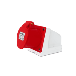 Tomada Sobrepor Vermelho 2p+t 32a 9H 380/415v OMG-... - Loja Caravelas