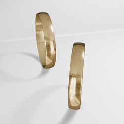 Alianças de noivado casamento em ouro 18k 750 trad... - Loja Das Alianças