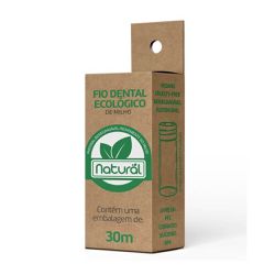 Fio Dental Ecológico e Biodegradável de Milho 30m - Natural