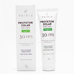 Protetor Solar Natural Vegano Pele Oleosa FPS 30 Herbia