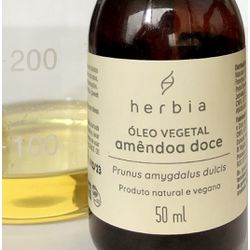 Óleo de Amêndoas Doce - PELE e CABELO - Herbia 50M... - Caule eco.lógicos