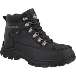 Bota Adventure Mochileiro Ref 1300 Couro Preto Solado Antiderrapante - 1300 - Loja Azimute Brasil