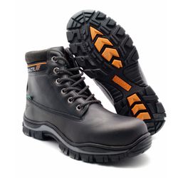 Bota Azimute Brasil 911 NBK Adventure em Couro Preto - 911 NBK plus preto - Loja Azimute Brasil