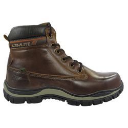 Bota Azimute Brasil 911 NBK Adventure em Couro Caqui - 911 NBK caqui plus - Loja Azimute Brasil