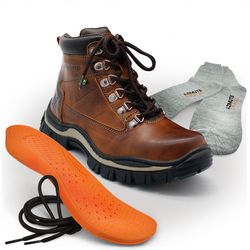 Kit 4x1 Bota Adventure Azimute ( Bota,meia,cadarço,palmilha) - 900castor - Loja Azimute Brasil