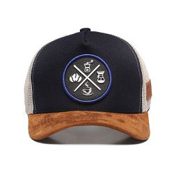 Boné Trucker Café no Brasil Preto Ciclo do Café - LOJACAFENOBRASIL