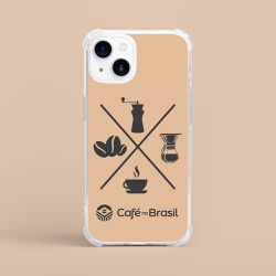Capinha Para Celular Agro Ciclo Do Café Nude - LOJACAFENOBRASIL