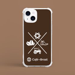 Capinha Para Celular Agro Ciclo Do Café Marrom - LOJACAFENOBRASIL