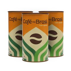 Kit 3 Cafés - Café no Brasil 250g - Torrado e Moíd... - LOJACAFENOBRASIL