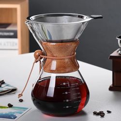 Chemex Passador De Café Vidro E Coador Inox 800 ml... - LOJACAFENOBRASIL