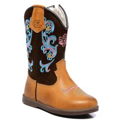 BOTA FEMININA INFANTIL TEXANA LÁTEGO WHISKY NOBUCK... - Caminhos da Roça