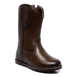 BOTA TEXANA JUVENIL LÁTEGO CAFÉ BICO REDONDO - JB1... - Caminhos da Roça