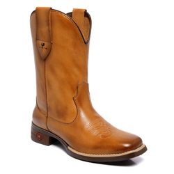 BOTA TEXANA FEMININA LÁTEGO WHISKY BICO QUADRADO -... - Caminhos da Roça