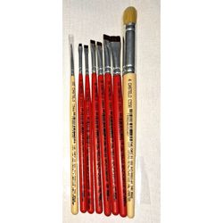 Kit de Pincéis Castelo Para Pintura em Tecido (8 P... - Loja da Márcia Spassapan | Tudo para Artesanato
