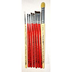 Kit de Pincéis Castelo Para Pintura em Tecido (8 P... - Loja da Márcia Spassapan | Tudo para Artesanato