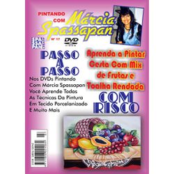DVD Pintando Com Marcia Spassapan Edição Nº17 - Ce... - Loja da Márcia Spassapan | Tudo para Artesanato