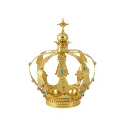 Coroa Dourada Modelo Imperial 26cm - OL.115 - LOJA DA PARÓQUIA - OBJETOS E PARAMENTOS LITÚRGICOS