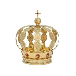 Coroa Dourada Modelo Imperial 22cm - OL.116 - LOJA DA PARÓQUIA - OBJETOS E PARAMENTOS LITÚRGICOS