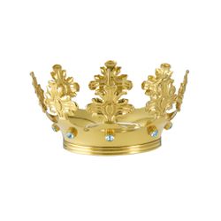 Coroa Dourada Modelo Imperatriz (aberta) - 9,5cm D... - LOJA DA PARÓQUIA - OBJETOS E PARAMENTOS LITÚRGICOS