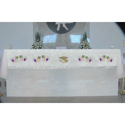 Toalha De Altar Bordada - PL.168 - Loja Da Paróquia - Objetos E Paramentos Litúrgicos