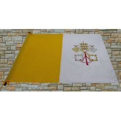 Bandeira Do Vaticano - 096.01B - LOJA DA PARÓQUIA - OBJETOS E PARAMENTOS LITÚRGICOS
