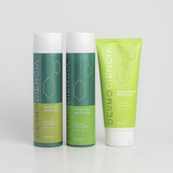 Kit Shampoo Antiqueda + Uso Diário + Condicionador - Dermociencia