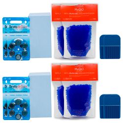 Kit com 24 Cartelas de Pilha A675 e Acessórios - Loja Direito de Ouvir