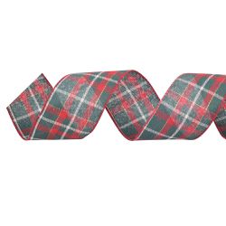 Fita Aramada Xadrez Verde e Vermelho 6,3cmx9,14cm ... - BARBIZAN DECORE