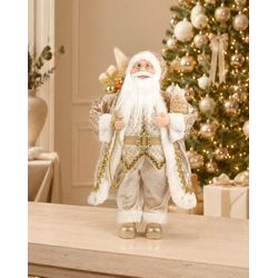Papai Noel Decorativo Em Pé Com Saco De Presentes ... - BARBIZAN DECORE